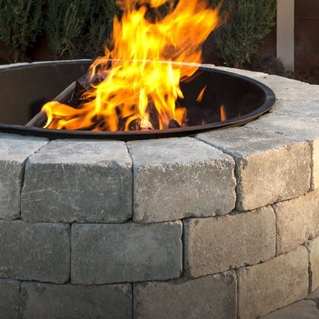Sunset Fire Pit Kit Coffee Creek, Unilock Fire Pit Cover