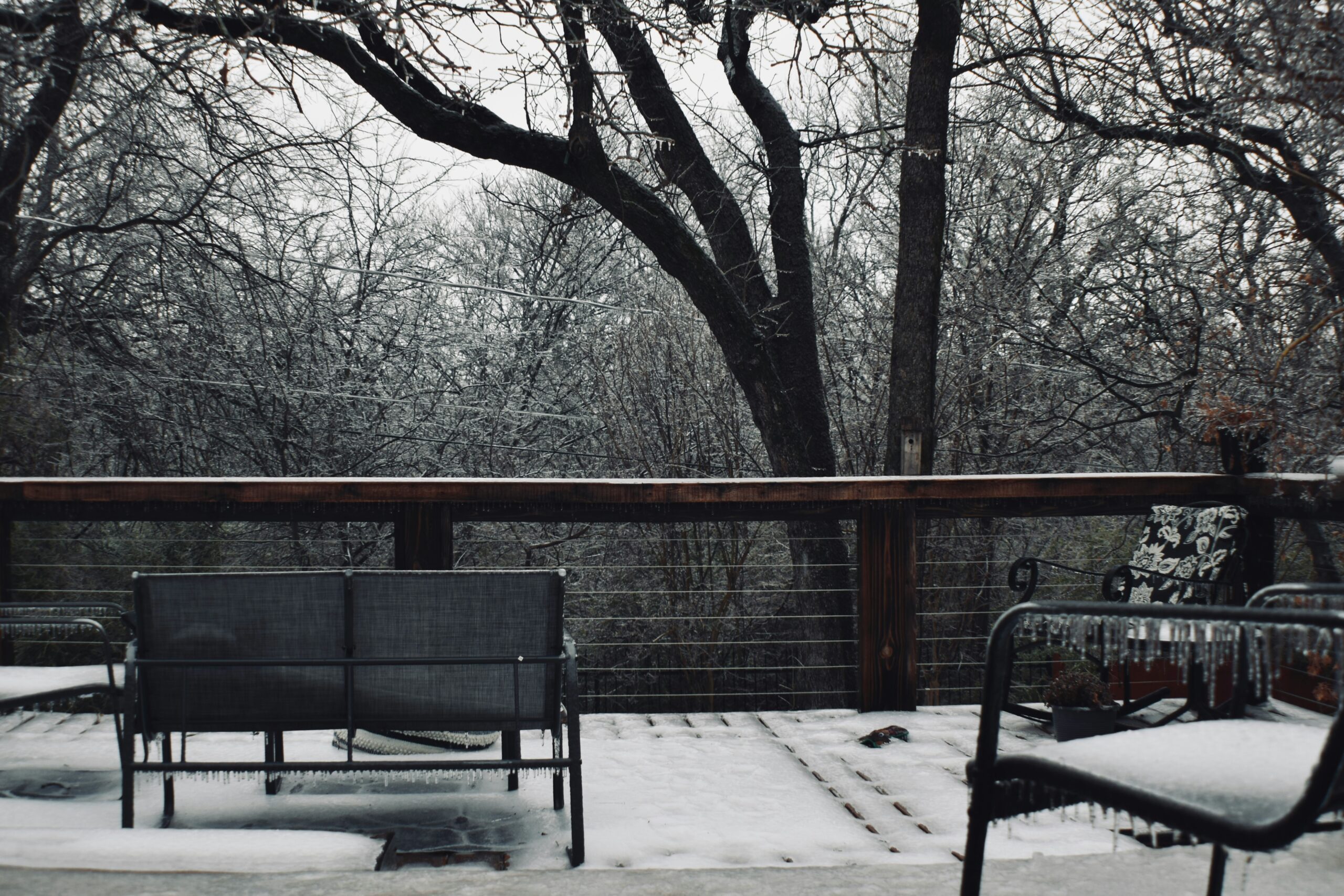 Image of winter patio